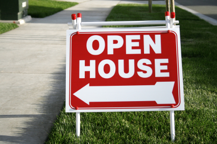 red-open-house-sign