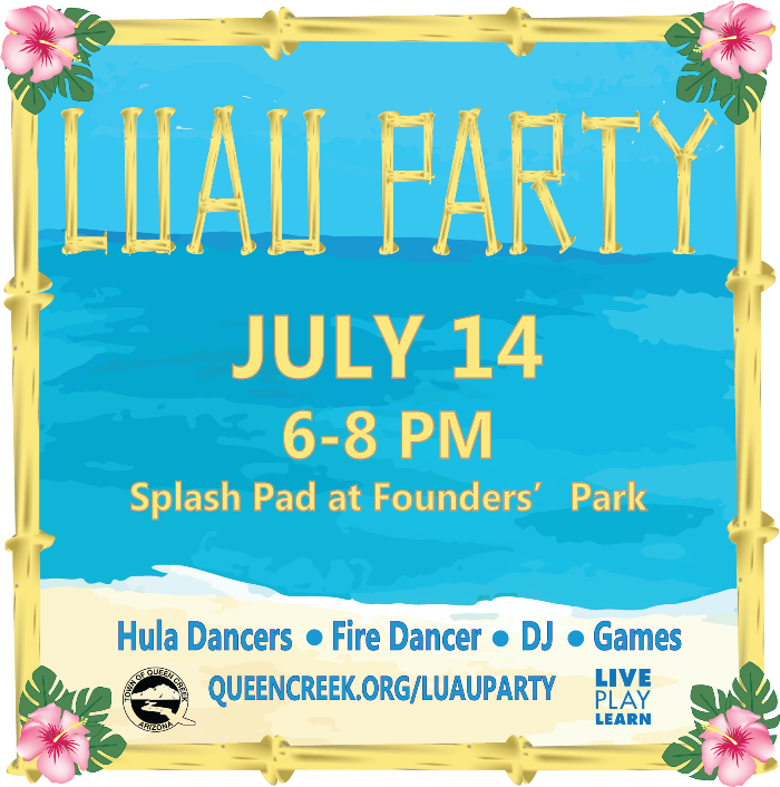 luau party sign website