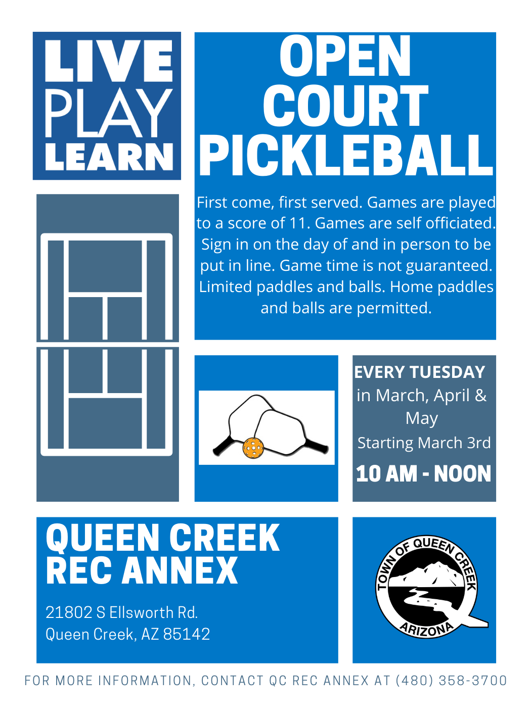 Spring DATES Pickleball Flyer