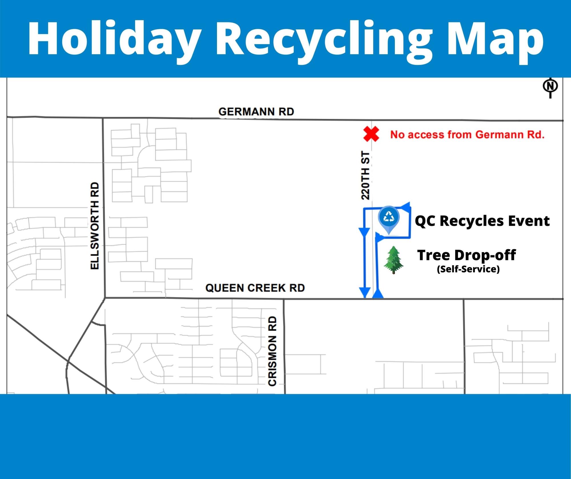 QC Recycles Drop-off Event Map