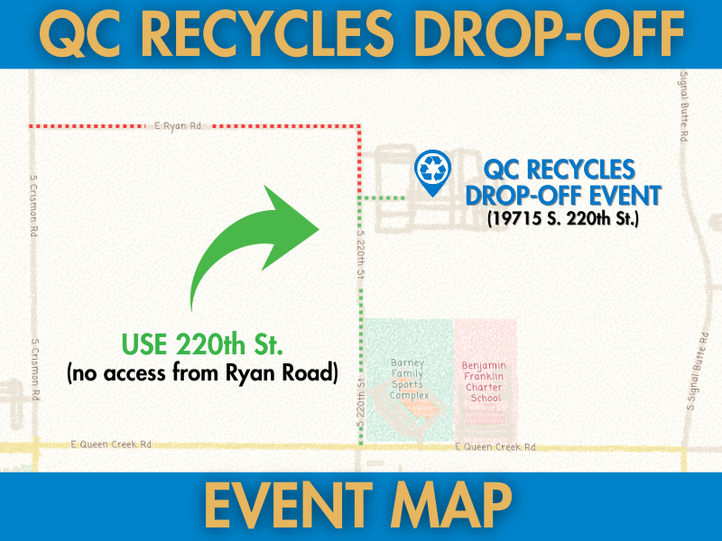 QC Recycles Drop-off Event General Map