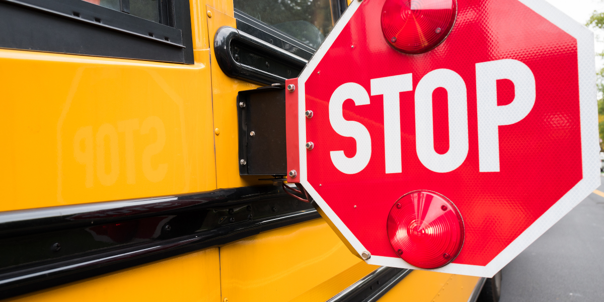 School Bus Stop Sign