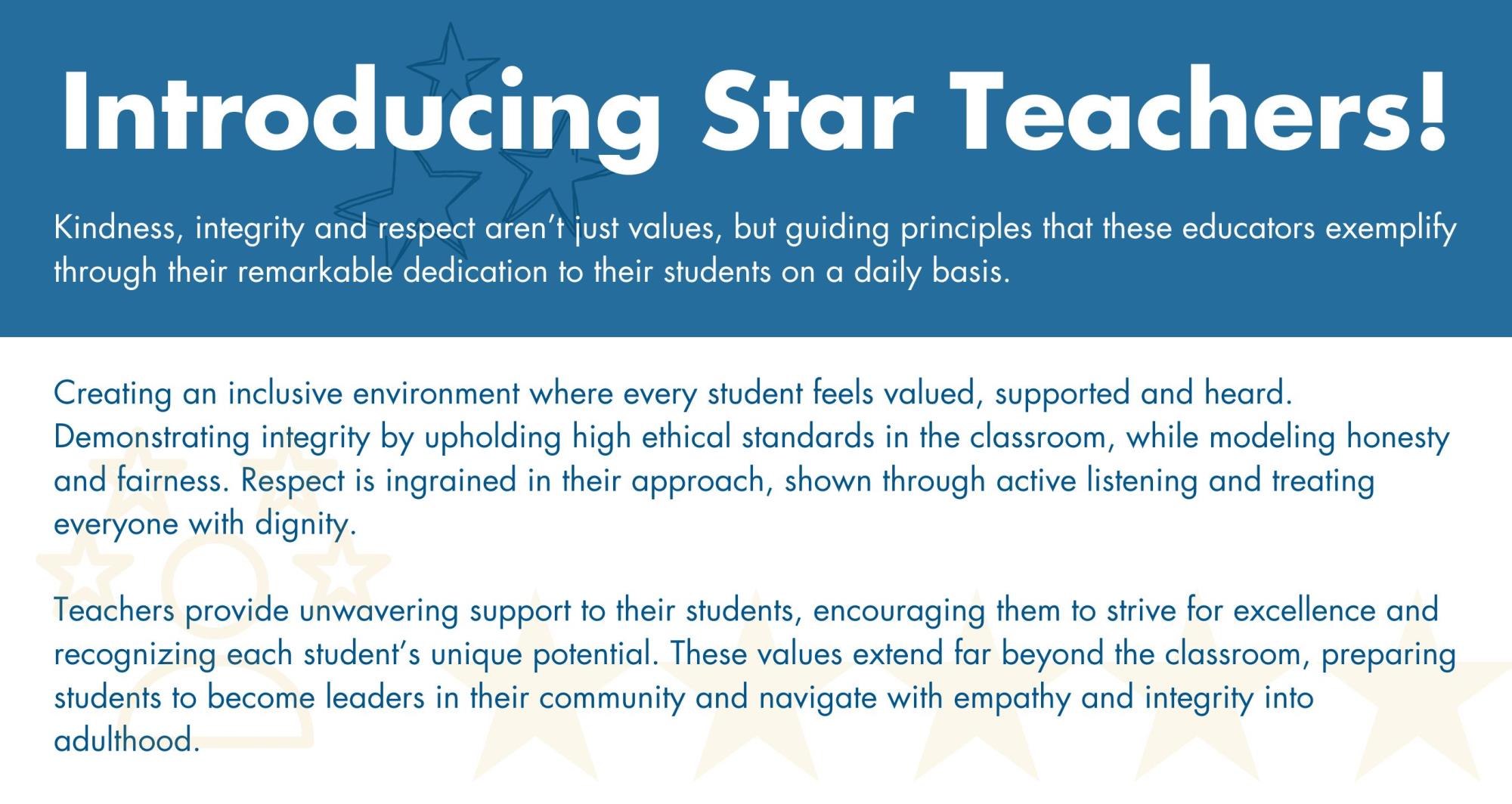 Star Teachers Graphic