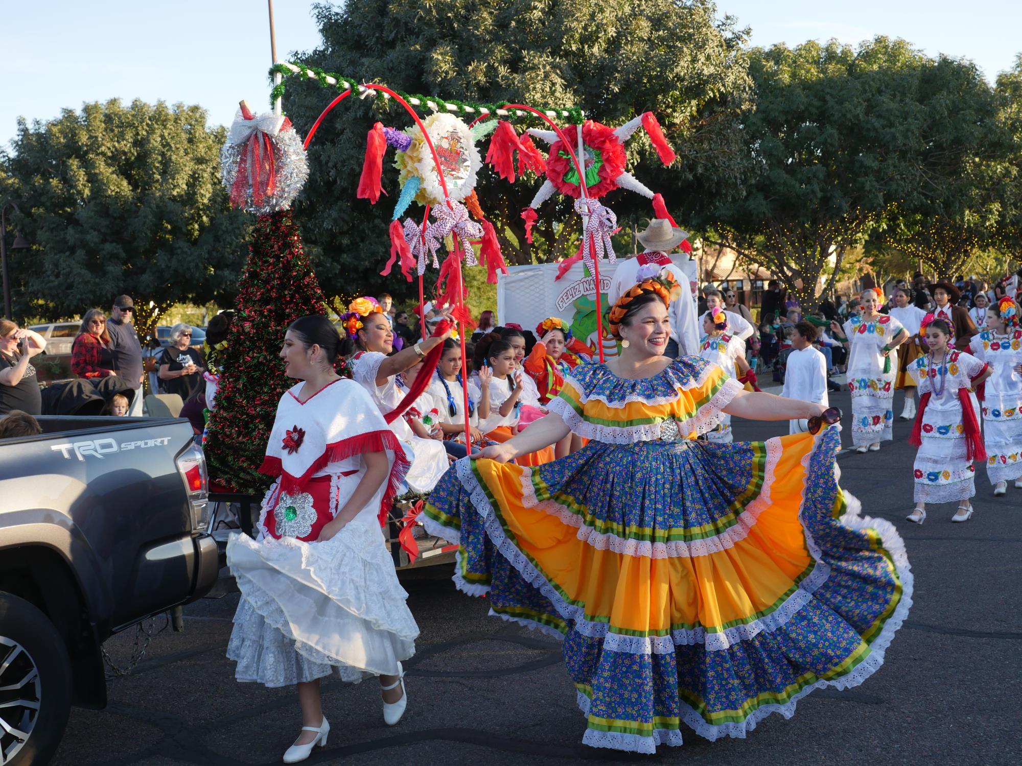 Ladies dancing in the parade